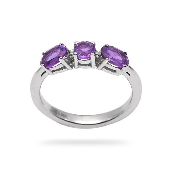 Bague amethyste argent Laurie